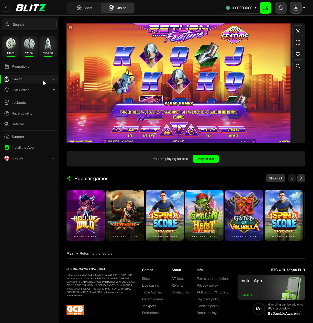 Apostas ao vivo na plataforma Blitz Bet